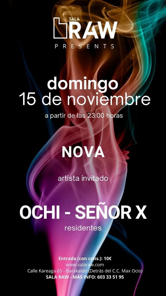 Cartel de NOVA · Sala RAW